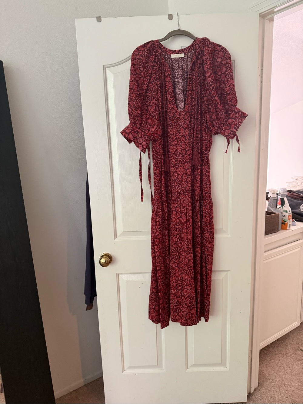 Ulla Johnson Printed Puff-Sleeve Maxi Dress